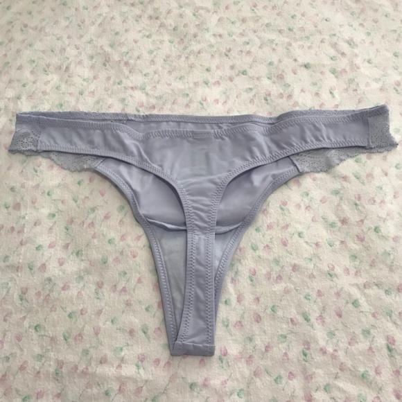 NEW Pepper Smooth Lace Thong L Limited Edition Dew Lavender Purple - Picture 4 of 9